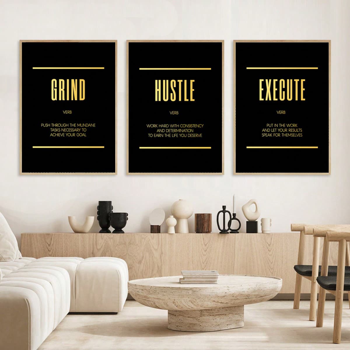 3 Pièces Affiche En Toile Sans Cadre, Art Moderne, Peinture Sur Toile D'art Mural De Motivation Pour Les Entrepreneurs, Cadeau Idéal Pour La